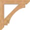 Ekena Millwork Imperial Slat Smooth Bracket w/ Offset Brace, Western Red Cedar, 7 1/2"W x 42"D x 42"H BKT0806X42X42IMP06SWR - alternate 4